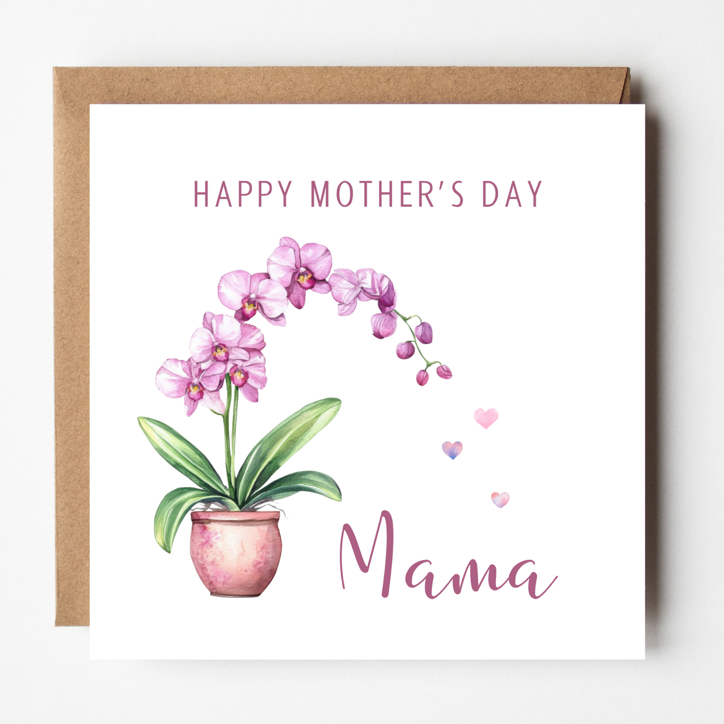 Mama Mother's Day Card - Orchid