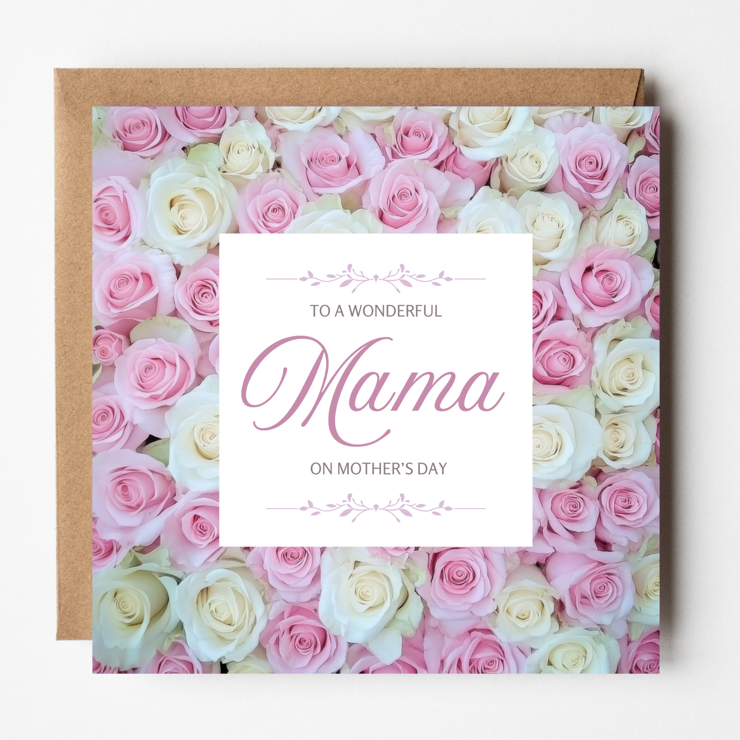 Mama Mother's Day Card - Bed of Roses