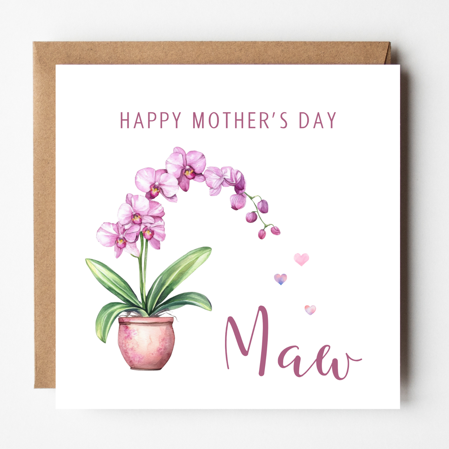 Maw Mother's Day Card - Orchid