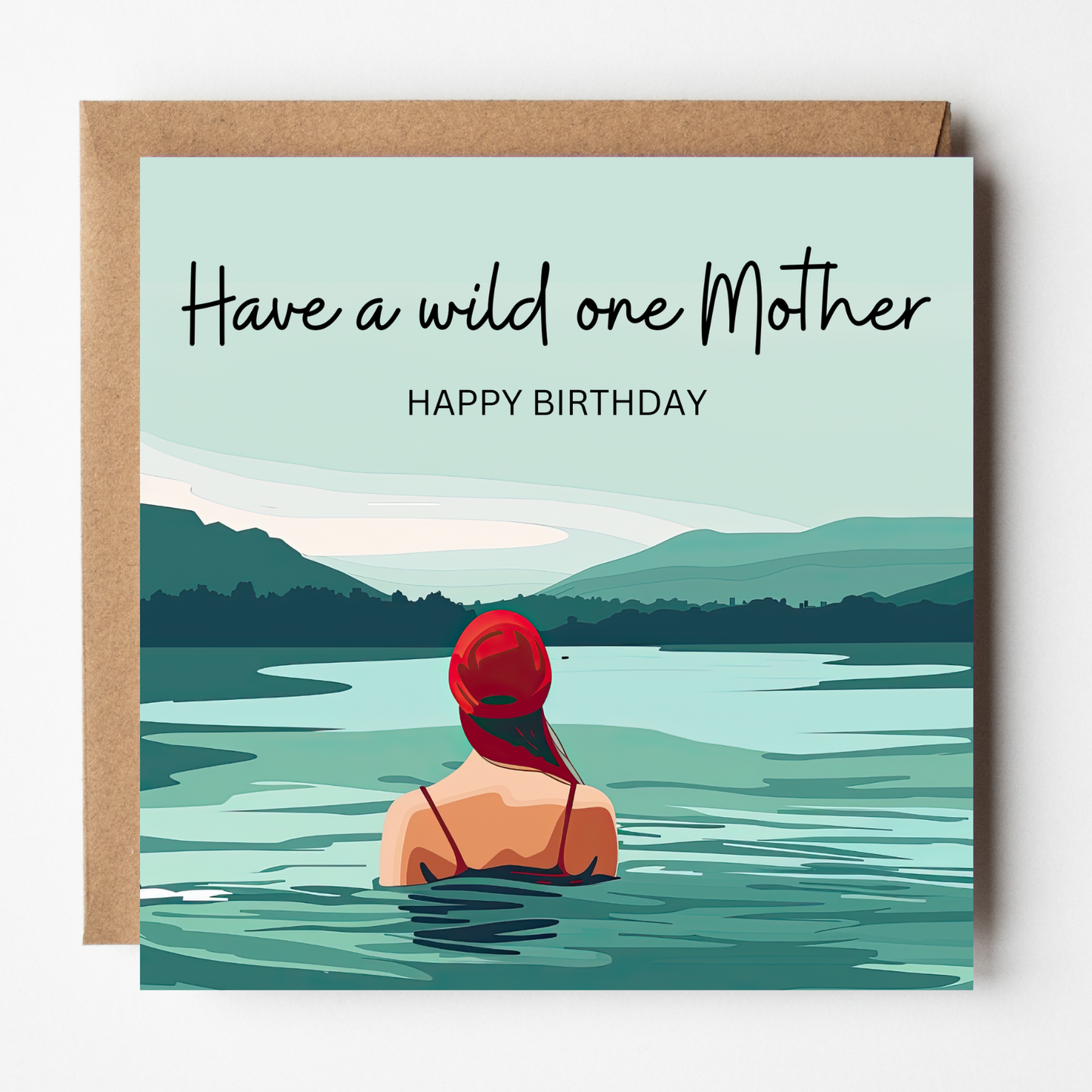 Mother Birthday Card - Wild Swim