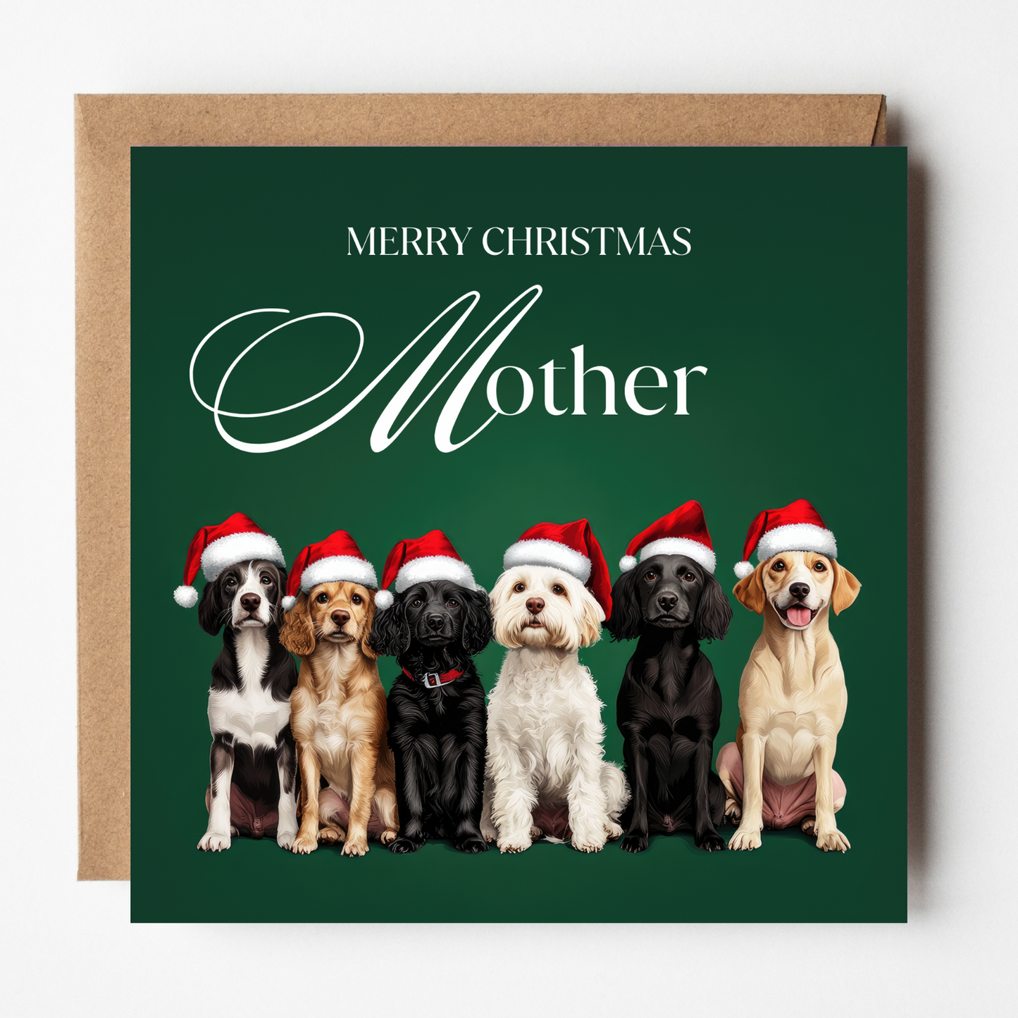 Mother Christmas Card - Santa Paws
