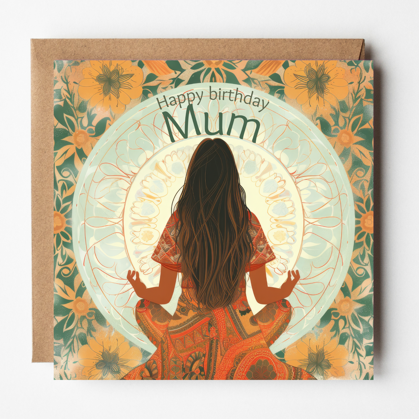 Mum Birthday Card - Mandalas and Meditation