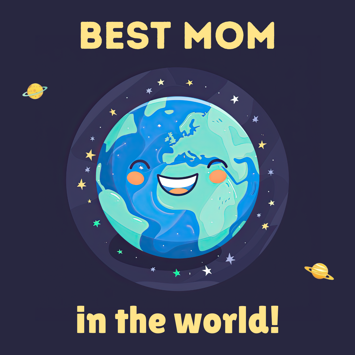 Best Mom In The World - Greeting Card For Mom