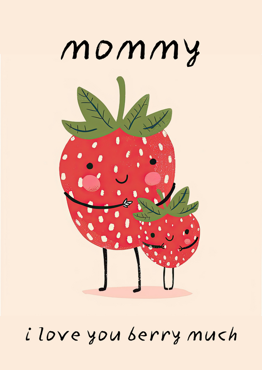 Love You Berry Much - Greeting Card For Mommy