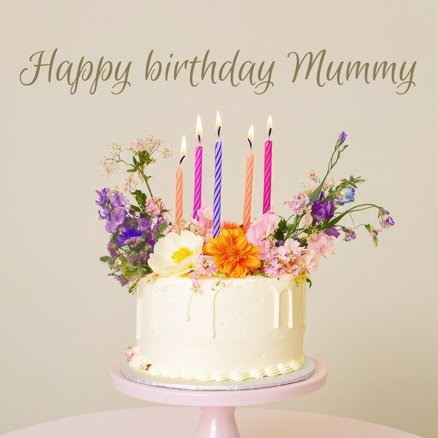 Birthday Cake - Card For Mummy