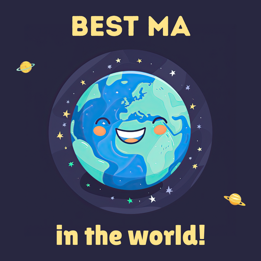 Best Ma In The World - Greeting Card For Ma