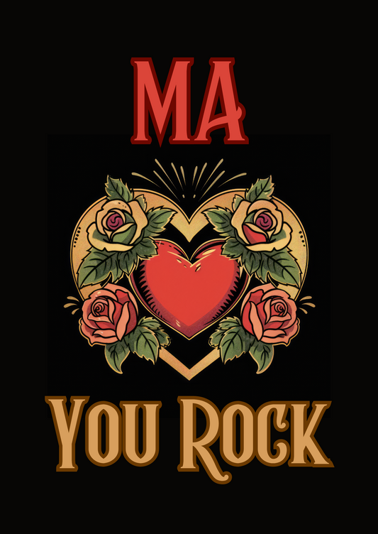 You Rock - Greeting Card For Ma