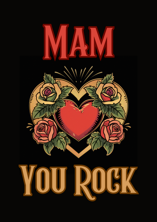 You Rock - Greeting Card For Mam