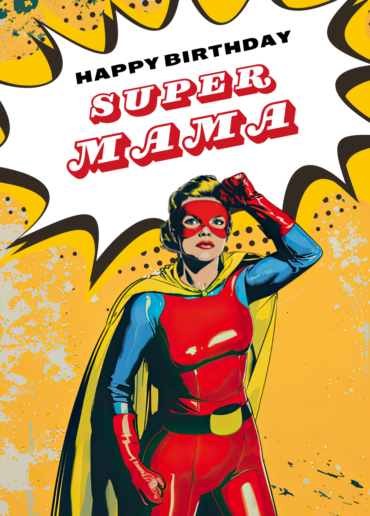 Super Mama - Birthday Card For Mama