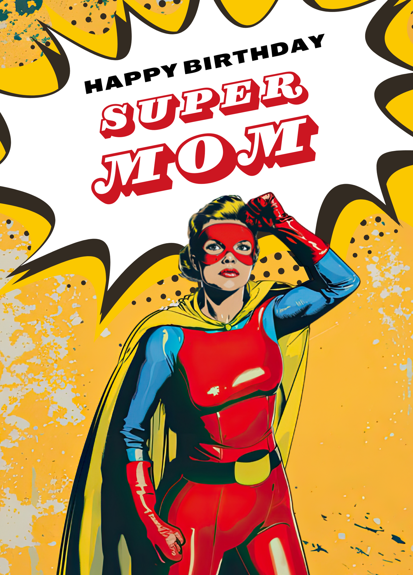 Super Mom - Birthday Card For Mom