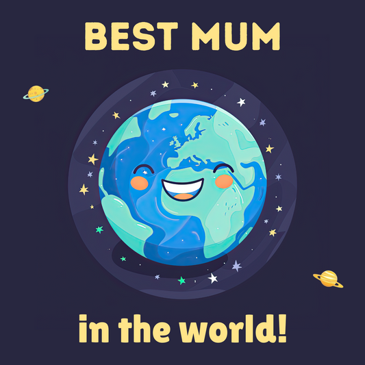 Best Mum In The World - Greeting Card For Mum