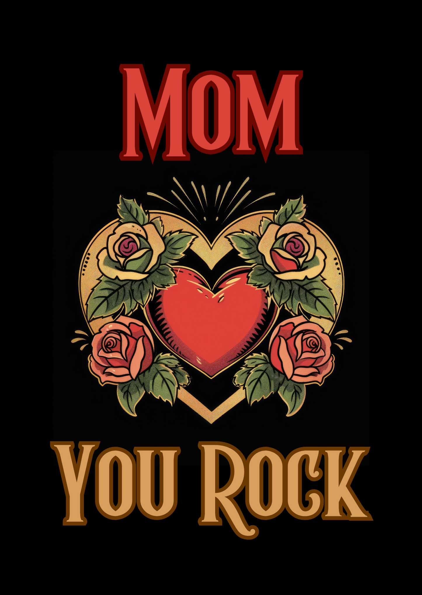 You Rock - Greeting Card For Mom