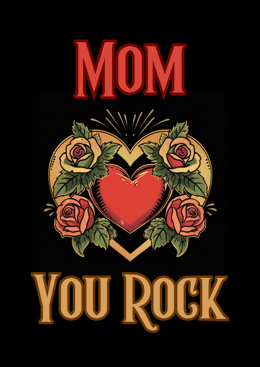 You Rock - Greeting Card For Mom