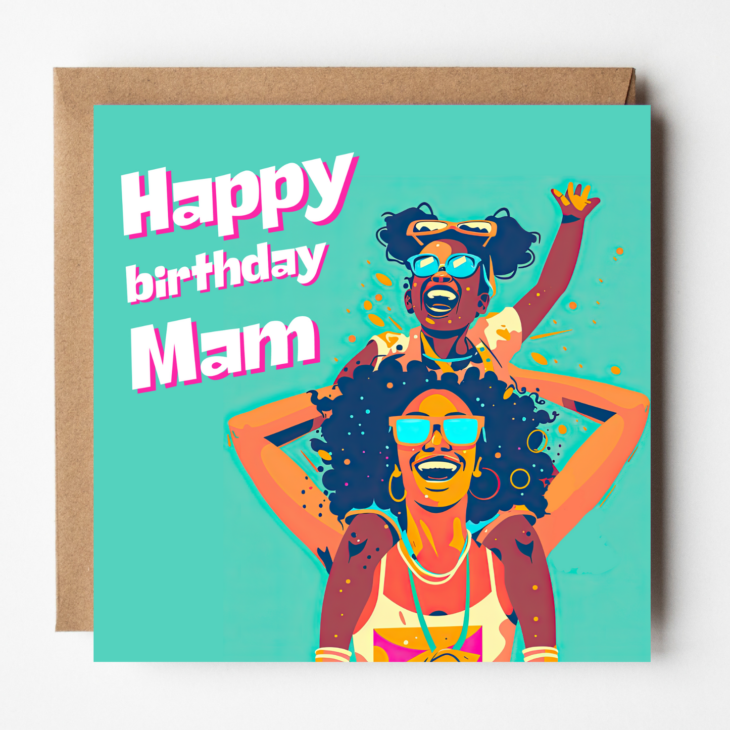 Mam Birthday Card - Carnival