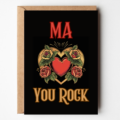 You Rock - Greeting Card For Ma