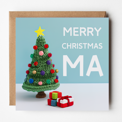 Ma Christmas Card - Knitted Tree