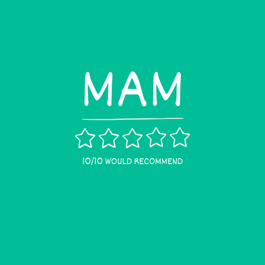 5-star Mam birthday card. Text reads "10/10 would recommend".