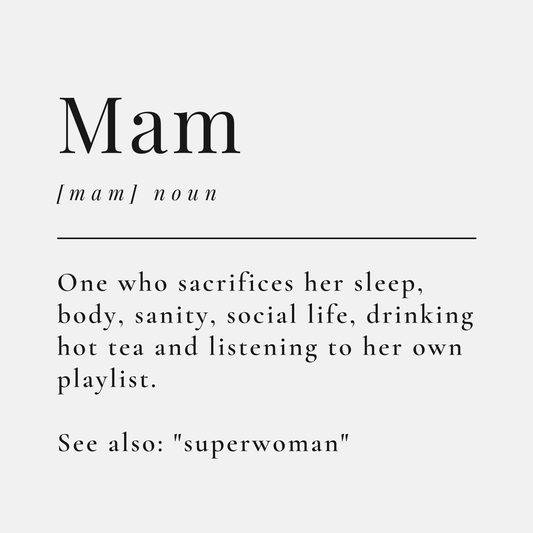 Mam Birthday Card - Definition of Mam
