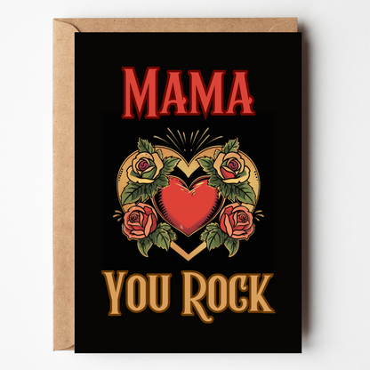 You Rock - Greeting Card For Mama