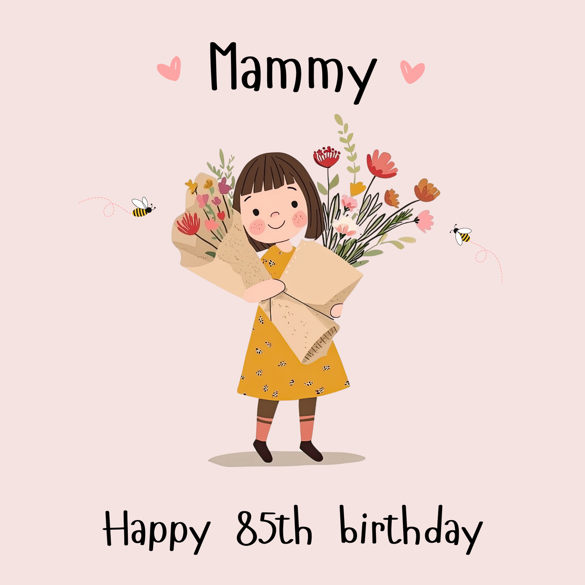 Mammy 85th Birthday Card - Flowers From Missy