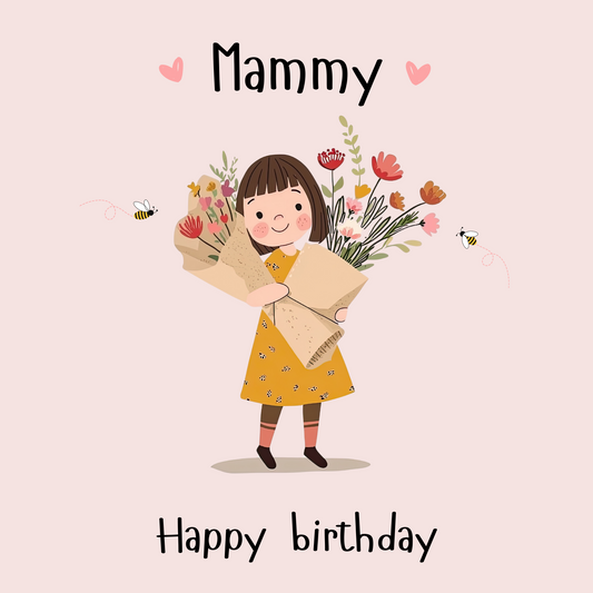 Mammy Birthday Card - Flowers From Missy