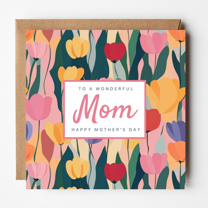 Mom Mother's Day Card - Tulips