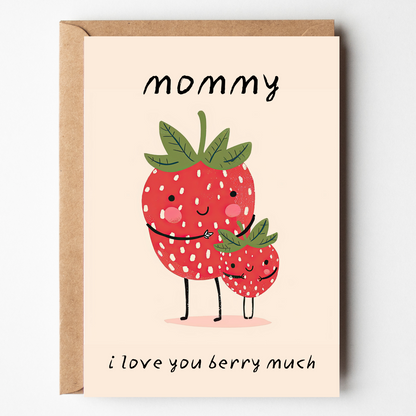 Love You Berry Much - Greeting Card For Mommy