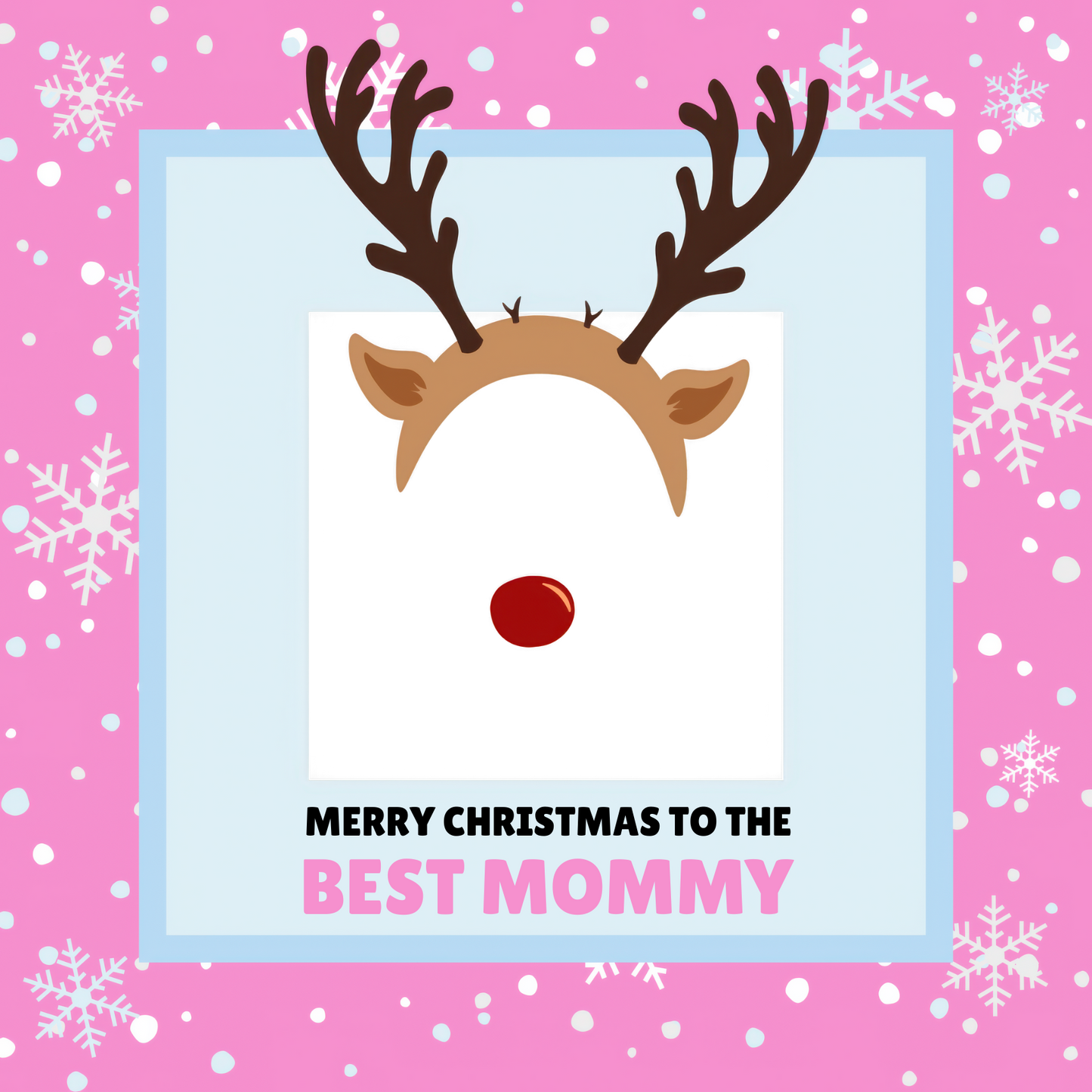 Mommy Christmas Photo Card - Little Deer