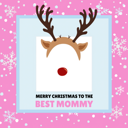 Mommy Christmas Photo Card - Little Deer