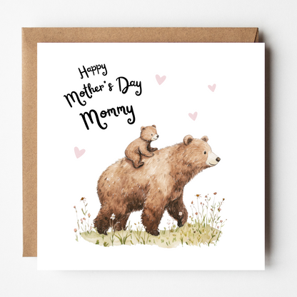 Mommy Mother's Day Card - Mommy Bear