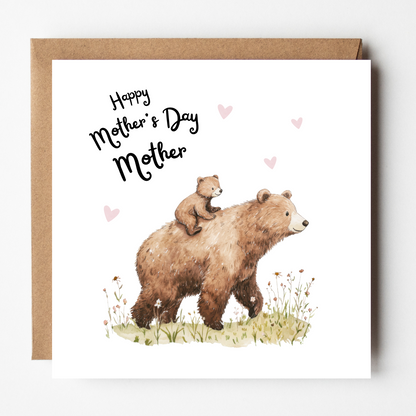 Mother's Day Card - Mother Bear