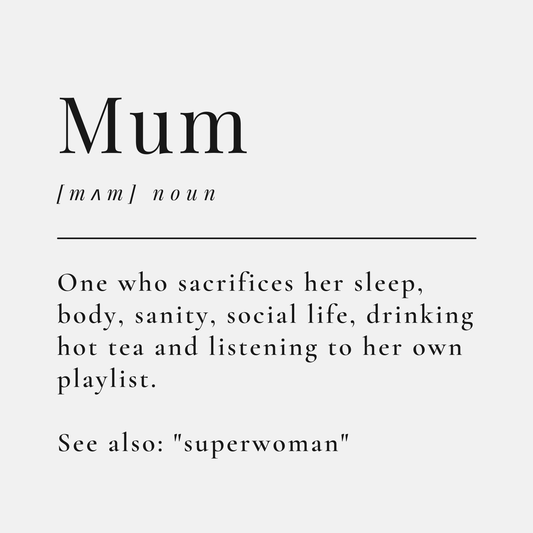 Mum Birthday Card - Definition of Mum