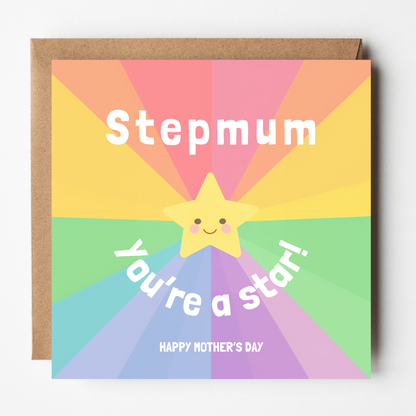 Stepmum Mother's Day Card - My Star